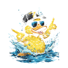 Rubber duck crew enjoys cruise