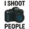 Adventurous photographer motif lettering