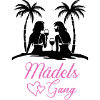 Girls' Gang Lettering with Hearts