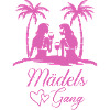 Girls Gang Beach Illustration
