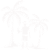 Tropical leisure moment on beach