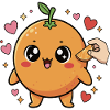 cute kawaii manga orange