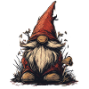 Funny garden gnome