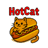 Heated Cat Hotdog Illustration