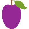 Vibrant Plum Fruit Illustration