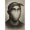 Artistic mask look without face