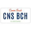 Plage Cousins – Plaque d’immatriculation
