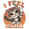 Funny cat with thumbs up saying