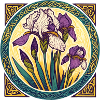 Intricate Irish Iris Celtic Artwork