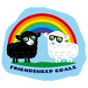 Friendship Sheep with Rainbow