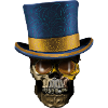 Victoria Skull with Top Hat