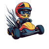 Racing driver child motif