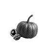 Autumn design with pumpkin and walnut