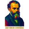 Portrait expressionniste d'Antonin Dvořák