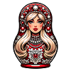 Matryoshka in Russian Matryoshka Doll Russian