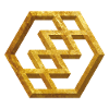 Golden Geometric Pattern