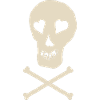 Skull with bones