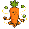 Zen Carrot and his Floating Peas
