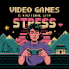 Funny Gamer Stress Relief Saying 