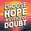 Choose Hope Sunset Illustration, Postitive 