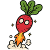Radish Rocket Blastoff