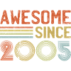 Retro 2005 Celebration Tee Design