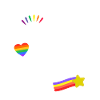 Rainbow Pride Heart Keepsake Design