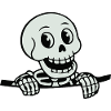 Playful Skeleton Cartoon Design