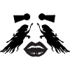Art face illusion – female abstraction