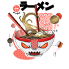 Halloween Spooky Ramen Bowl Design