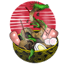 Mythical Serpent Ramen Bowl Design