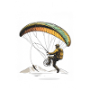 Paragliding and thermal fishing