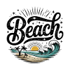 Beach - Cool Surfer Logo