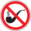 No Smoking Pipe Sign, Signage