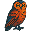Eule mit Muster