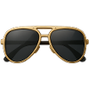 Goldene Pilotenbrille im Retro-Design
