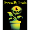 Futuristic plant with monster eyes