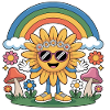 Hippie - Sunflower Rainbow