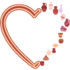 Pottery Love Heart Vases Art