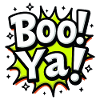 BOO YA! - Funny Halloween Comic Saying