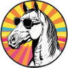 Casual horse sunglasses design