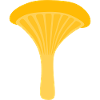 Gelbe Pfifferling-Pilz-Illustration