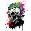 Rainbow Zombie Punk
