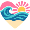 Summer Heart – Wave & Sunset