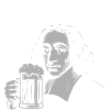 Spinoza Iconic Beer Mug Illustration