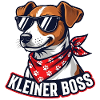 Jack Russell with sunglasses motif