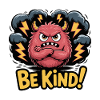 Fierce Friendly Monster with Lightning