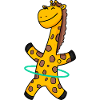 Cute Giraffe with Hoop