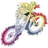 Rainbow-style mountain bike adventure