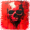 Dunkler Skull Kunstdruck